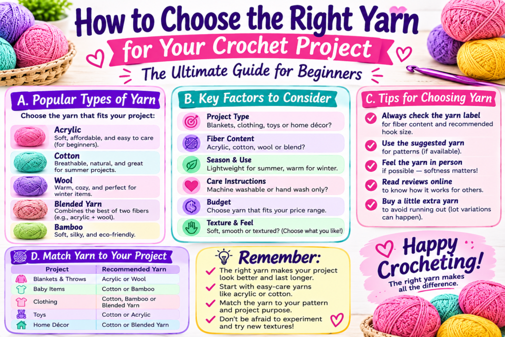 How to Choose the Right Yarn for Your Crochet Project